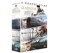 Russell Crowe - 4 grands films : Gladiator + Master and Commander + Robin (DVD)