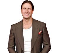 Russell Dickerson (Brown Suit) Half Body Buddy Cutout