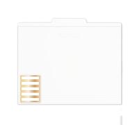 russell+hazel Cartelline bianche con etichette laminate, 12 pezzi, 29,8 x 24,8 cm
