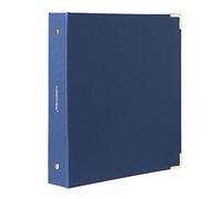 Russell+Hazel Mini raccoglitore a 3 anelli per libri, materiale per ufficio, denim, 20,3 x 22,9 cm