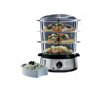 Russell Hobbs 19270-56 pentola a vapore 3 cestello/i Nero, Acciaio inossidabile Libera installazione 800 W