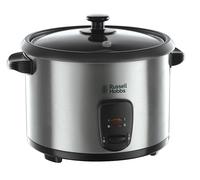 Russell Hobbs Cuociriso 10 tazze, 700 W, 1.8 Litri, Spatola e misurino inclusi, Acciaio Inox, 19750-56