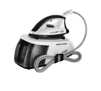Russell Hobbs Ferro da Stiro con Caldaia a Vapore Potenza 2400 Watt Caldaia Carica continua Piastra in Acciaio Inox - 24420-56 Steam Power Black