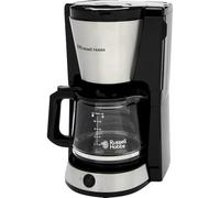 Russell Hobbs 27400-56 Macchina Caffè Americano, con filtro, 1.25 l, 10 tazze, Mantenimento Caldo 40 min, Funzione Pausa e Versamento, Pulsante Brew Now, Illuminazione Blu, Heaton, Acciaio Inox