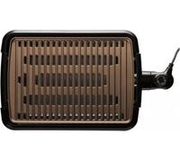 Russell Hobbs Barbecue Elettrico da Giardino da Tavolo Portatile BBQ da Esterno con Termostato Regolabile Potenza 1600 W colore Nero - 25850-56 Smoke Less BBQ Grill