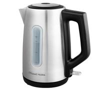 Russell Hobbs Bollitore Elettrico Acciaio Spazzolato (1,7L, coperchio con apertura a pressione, beccuccio Perfect Pour, filtro lavabile rimovibile, illuminazione blu, 2400W) Heaton 27380-70.