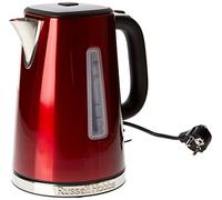 Russell Hobbs Bollitore Elettrico Luna - 1,7 L, 2400 W - Acciaio Inox Color Rosso; Funzione Ebollizione Rapida; Filtro Anticalcare Rimovibile; Indicatore Livello Acqua, Apertura Automatica, 23210-70