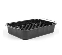 Russell Hobbs CW9161 - Teglia da Forno Alta con Rivestimento in Smalto Porcellanato Romano, Nero, 34 cm
