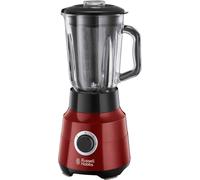 Russell Hobbs Frullatore Elettrico Rosso - Recipiente in vetro da 1,5 l - Motore Potente da 0,9 HP, Tritaghiaccio, Lama in Acciaio Inox, Mixer no BPA, Tritatutto elettrico, Frullatore 24720-56