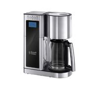 Russell Hobbs Macchina Caffè Americano - Timer Digitale, Con Filtro per Estrazione e Aroma Ottimali - Max 10 tazze; Caraffa in Vetro da 1.25 L; Piastra riscaldante; 1600 W, Elegance 23370-56