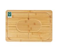 Russell Hobbs Element Tagliere, bambù, FSC®-Certified | Incavo integrato per carne, scanalatura raccogli-succo esterna, superficie delicata sui coltelli, per tagliare e servire