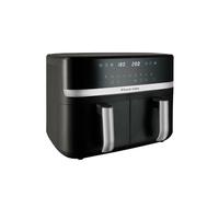 Russell Hobbs Friggitrice ad Aria Doppio cestello, 9L - Zone Indipendenti, 9 Programmi, 200℃, Silenziosa, Touchscreen, Cottura Senza Olio, Basso Consumo, Lavastoviglie ok, 2800W - Satisfry 27681-56