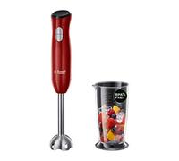 Russell Hobbs Frullatore a Immersione, 2 velocità, Gambo rimovibile, Lavastoviglie ok, Bicchiere 700 ml incluso, 500 W, 12.000 giri/min, Desire Rosso, 24690-56