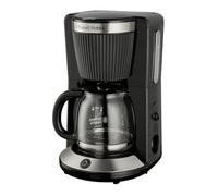Russell Hobbs Macchina Caffè Americano, con Filtro [1,25L, 1100W] Brontë Nero (Tecnologia WhirlTech, Antigoccia, Mantenimento in caldo, Caraffa vetro, Funzione pausa e servi, Tasto Brew Now) 26780-56