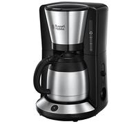 Russell Hobbs Macchina Caffè Americano - Con Filtro per Estrazione e Aroma ottimali - Max 8 tazze; Caraffa Termica da 1 L; Piastra riscaldante; Spegnimento automatico; 1100 W; Adventure 24020-56