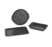 Russell Hobbs Metallic Marble Set da Cucina 3 Pezzi - Foglio Antiaderente per Forno, Teglia Rotonda per Pizza, Teglia quadrata per Arrosto, Acciaio al Carbonio, Resistente al Forno fino a 220°C