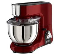 Russell Hobbs Planetaria Impastatrice, Movimento Planetario, Rosso, 5 L | Frusta Piatta, Gancio da Impasto e Frusta a Filo, Bicchiere Frullatore in Vetro 1,5 L, 10 Livelli di Velocità e Impulsi