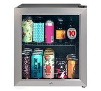 Russell Hobbs - Raffreddatore per vino e bevande con serratura e chiave, capacità di 12 bottiglie, RHGWC3SS-C-LCK, acciaio inossidabile