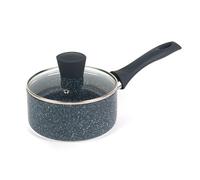 Russell Hobbs RH00844EU Nightfall Stone 16cm Fornello a doppio strato in alluminio pressato antiaderente, inclusa induzione, meno cottura dell'olio, manico in bachelite morbida, marmo blu