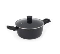 Russell Hobbs RH03265EU7 Verde Thermocollar 24 cm Pentola con coperchio - rivestimento antiaderente in ceramica, alluminio riciclato, pentole per zuppe, manici laterali, indicatore di temperatura