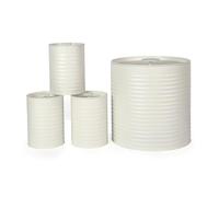 Russell Hobbs RH03270CEU7 Ribbed Set da appoggio da 4 pezzi - Set di 3 contenitori da cucina e cestino per il pane, tè, caffè e zucchero, acciaio resistente, facile da pulire, crema