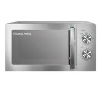 Russell Hobbs RHMM827SS - Microonde in acciaio inox da 20 litri e 800 W solo manuale con 5 livelli di potenza, funzione di sbrinamento e facile pulizia, timer 35 minuti