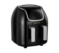 RUSSELL HOBBS SatisFry Air Dual Basket FRIGGITRICE AD ARIA, capacità 8,5 l, Max potenza 1800 W, 8 programmi, da 30 °C a 200 °C, Nero, Acciaio inox