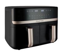 RUSSEL HOBBS Satisfry Dual Basket 9L FRIGGITRICE AD ARIA, capacità 9 l, Max potenza 2800 W, Nero