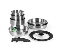 Russell Hobbs Smart Clip Batteria di pentole, 8 pezzi, acciaio inox