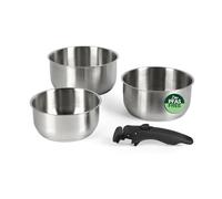 Russell Hobbs Smart Clip Set pentole, 4 pezzi, acciaio inox, 18/20 cm
