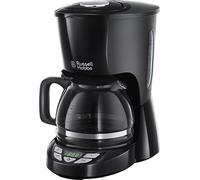 Russell Hobbs Texture Plus 22620-56 Macchina Caffè Americano Caffè Macinato in Polvere 10 Tazze Timer colore Nero
