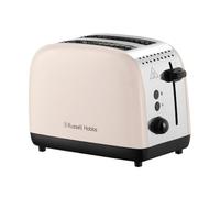 Russell Hobbs Tostapane 2 Fette Colours Plus Jasmine (6 livelli di doratura, Acciaio inox, Fessure lunghe, Tecnologia Fast Toast, High Lift, Scaldabrioche, Scongela/Riscalda/Annulla, 1600W) 26930-56