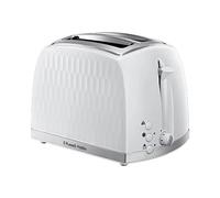Russell Hobbs Tostapane a nido d'ape per 2 fette (fessure extra larghe, funzione di sollevamento elevato, 6 livelli di doratura, funzione di congelamento/annullamento/riscaldamento, vassoio raccoglibr