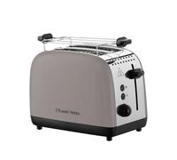 Russell Hobbs Tostapane 2 Fette Colours Plus Moka (6 livelli di doratura, Acciaio inox, Fessure lunghe, Tecnologia Fast Toast, High Lift, Scaldabrioche,Scongela/Riscalda/Annulla, 1600W) 26931-56