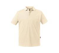 RUSSELL Polo MEN'S PURE ORGANIC da Uomo a Manica Corta in Cotone NATURAL
