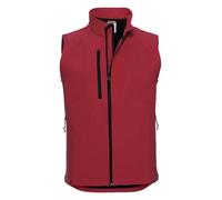RUSSELL Smanicato MEN'S SOFTSHELL GILET Giubbotto Uomo Antivento Softshell Tasca
