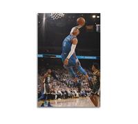 Russell Westbrook - Stampa artistica su tela, motivo: giocatore di basket, personaggi famosi del cinema e della televisione, 40,6 x 61 cm