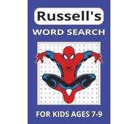 Russell's Word Search Puzzle Book: Word searches with easy to read print for kids named Russell. 6x9 inches, 30 puzzles... Gift for Fun, Vacations, Holidays and Free Time.