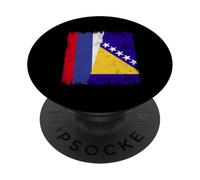 Russia, Bosnia ed Erzegovina, mezza bandiera PopSockets PopGrip Adesivo