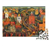 Russia del XIX secolo-Sfilata religiosa nel villaggio 1000pcs (75x50cm) Puzzle Adatto Per Adulti E Folla Dai 14 Anni in Su