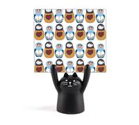 Russia Doll Poster Matrioska Country Culture Memo Holder Cartoon Gatto Nero Stand Decorazione