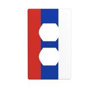 Russia Flag Outlet Cover Interruttore Luce Copertura Decorativo 1 Gang Piastra da Parete per Cucina Camera Bagno Dimensioni 7x11.4cm