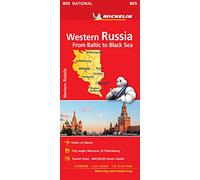 Western Russia. From Baltic to Black Sea: Map