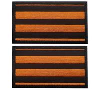 Russia Saint George Ribbon Rabbon Ravido Patch 2pcs Hook And Loop Emblem Patch Patch Militare per Cappelli Borse Abiti Vestiti