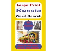 Russia Word Search Book: Easy to Read Word Search Puzzle Book about Russia, including Cities, Terms, and Words | LARGE PRINT, 6x9 inches, 110 pages, 50+ Puzzles... Gift for Russia Enthusiasts