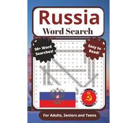 Russia Word Search Puzzle Book: For Adults, Seniors, and Teens | Easy to Read, 50+ Russian Themed Word Searches Including History, Geography, Culture ... Vacations, Holidays, Breaks, and Quiet Times