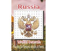 Russia Word Search Puzzle Book: Word Searches with Easy to Read Print about Geography, Landmarks, Russian Culture and More | 6x9 inches, 110 pages | ... Gift for Vacations, Holidays, and Free times
