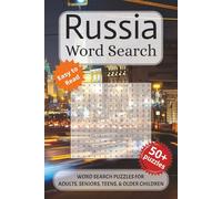 Russia Word Search Puzzle Book: Word searches with easy-to-read print about Russia, the Soviet Union, Moscow, and More. 6x9 inches, 110 pages. 50+ puzzles… Gift for Vacations, Holidays and Free Times.