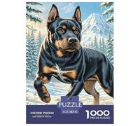 Russian Black Terrier Puzzle Da 1000 Pezzi Per Adulti E Ragazzi Jigsaw Multicolore Moderno Educativi Regalo Amore E Amico Stampa Di Alta Qualità 52x38cm/1000pcs