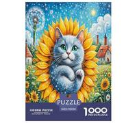 Russian Blue 1000 Pezzi Animal Puzzle Giocattoli Gioco Di Abilità Per Decorazione Per La Casa Regalo Per Amico 70x50cm/1000pcs